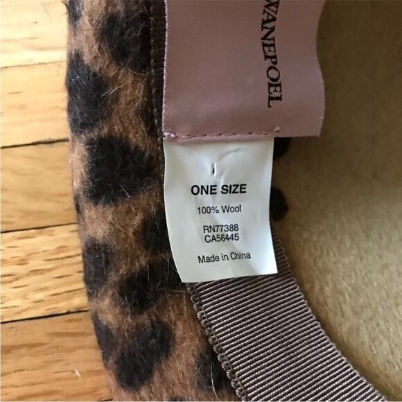 J.crew Albertus Swanepoel For 100% Wool Leopard Print Cloche Hat Fedora main image 4